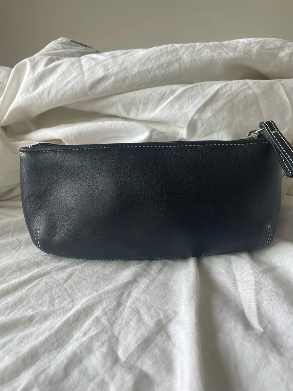 Vintage Y2K Coach Leatherware Black Leather Pouch